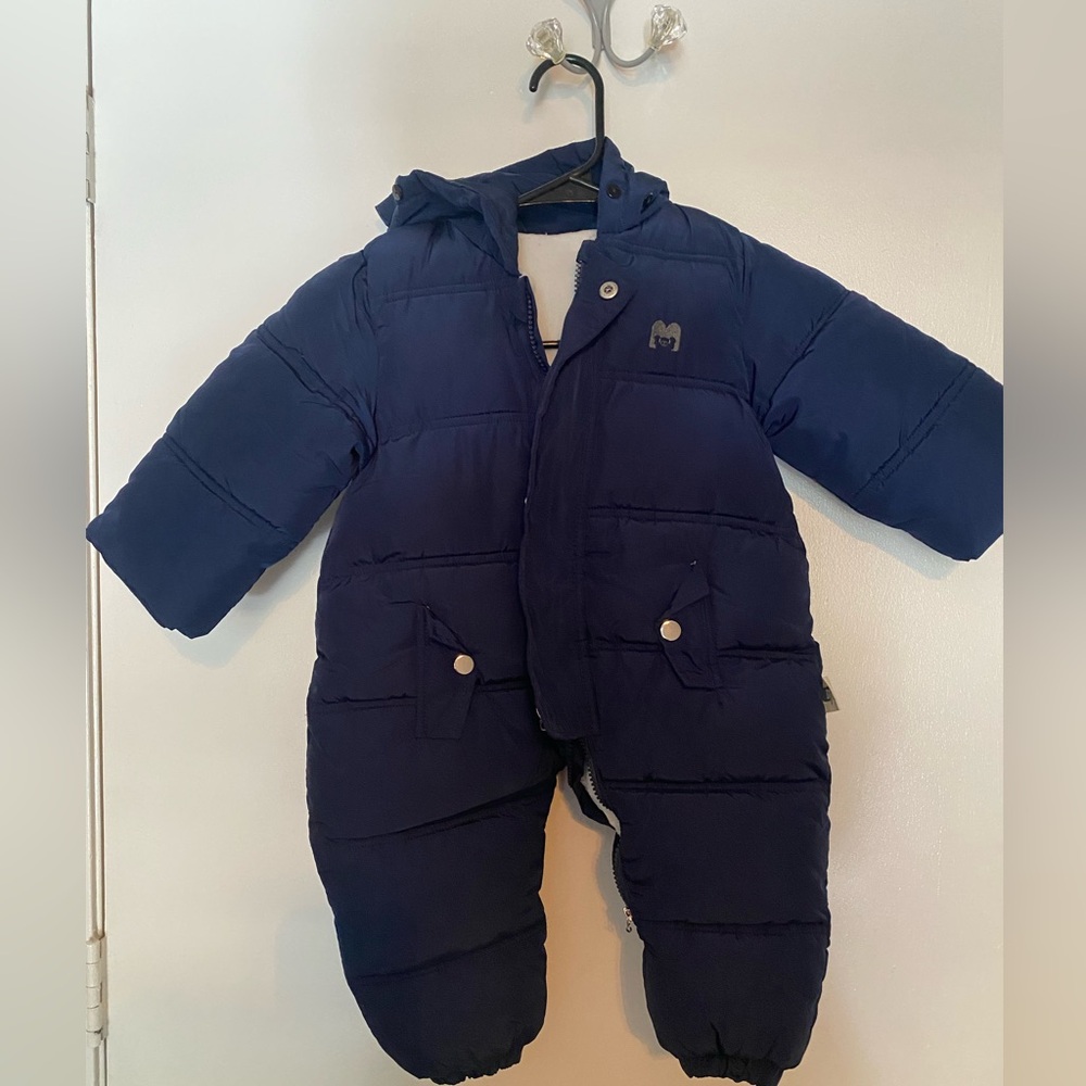 Murmurbear Navy Blue Infant Snowsuit